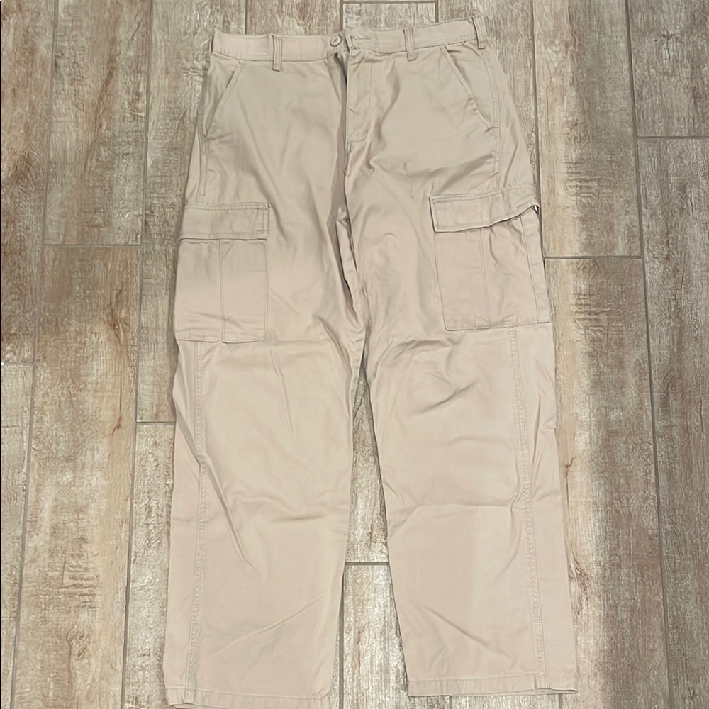 RSQ Tan Cargo Pants Lightweight Relaxed Fit